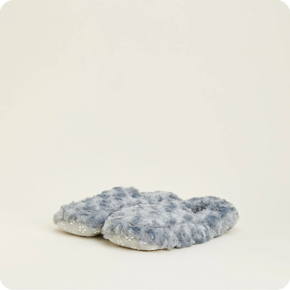 Curly Gray Slippers Warmies® - Image 4