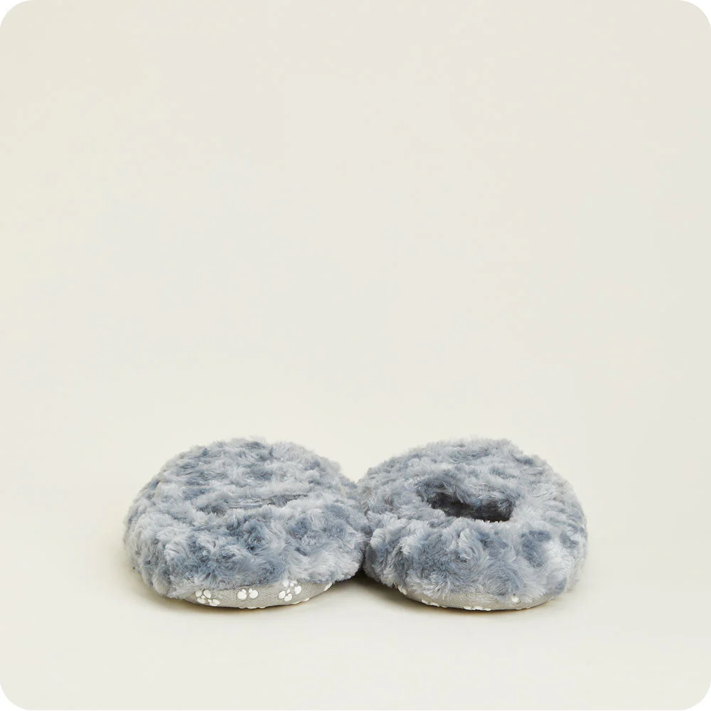 Curly Gray Slippers Warmies® - Image 7