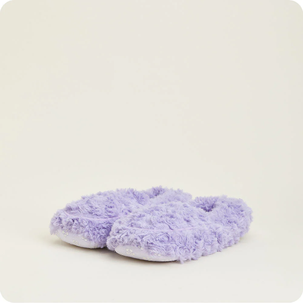 Curly Purple Slippers Warmies® - Image 4