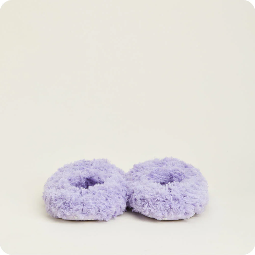 Curly Purple Slippers Warmies® - Image 7