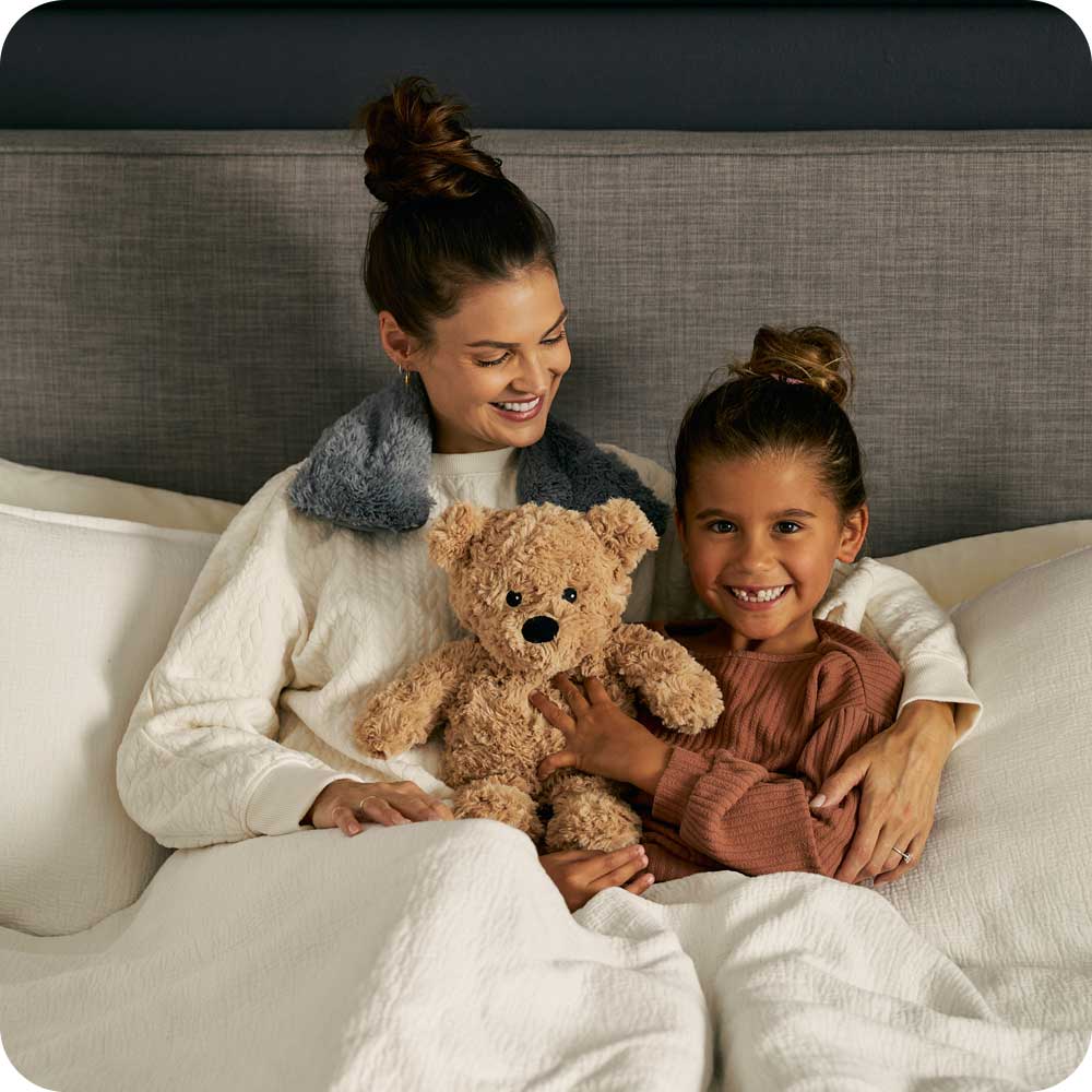 Brown Curly Bear Warmies - Image 2