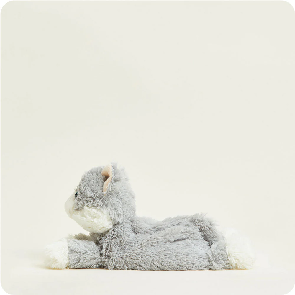 Laying Down Gray Cat Warmies - Image 3